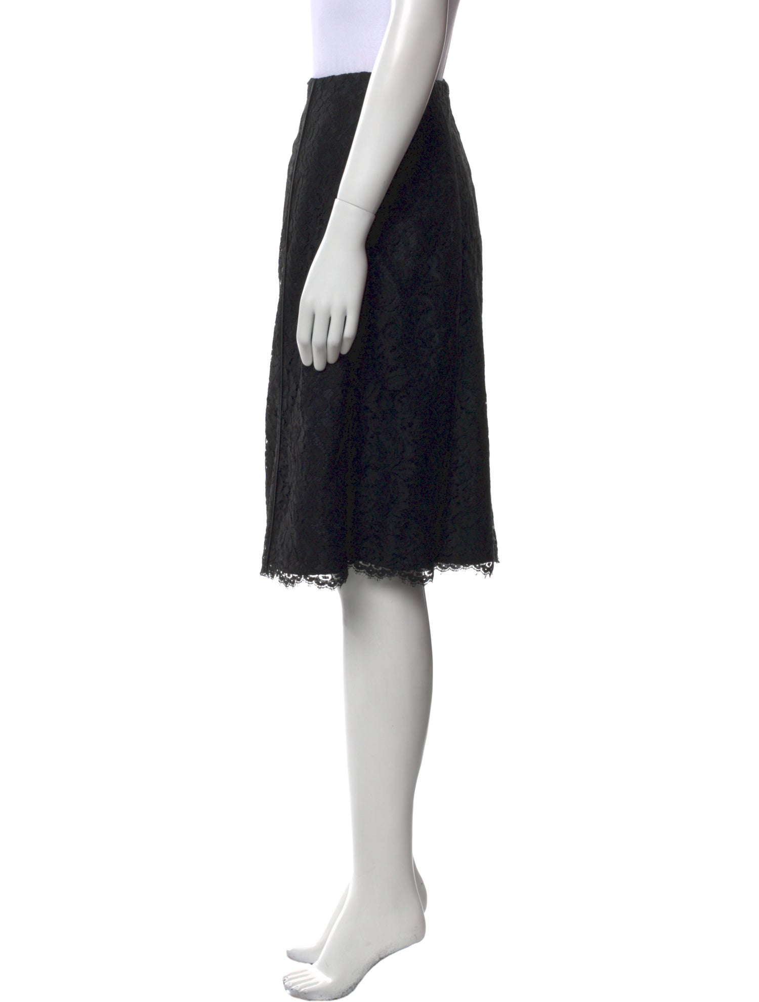 Dana Buchman Lace Pattern Knee-Length Skirt