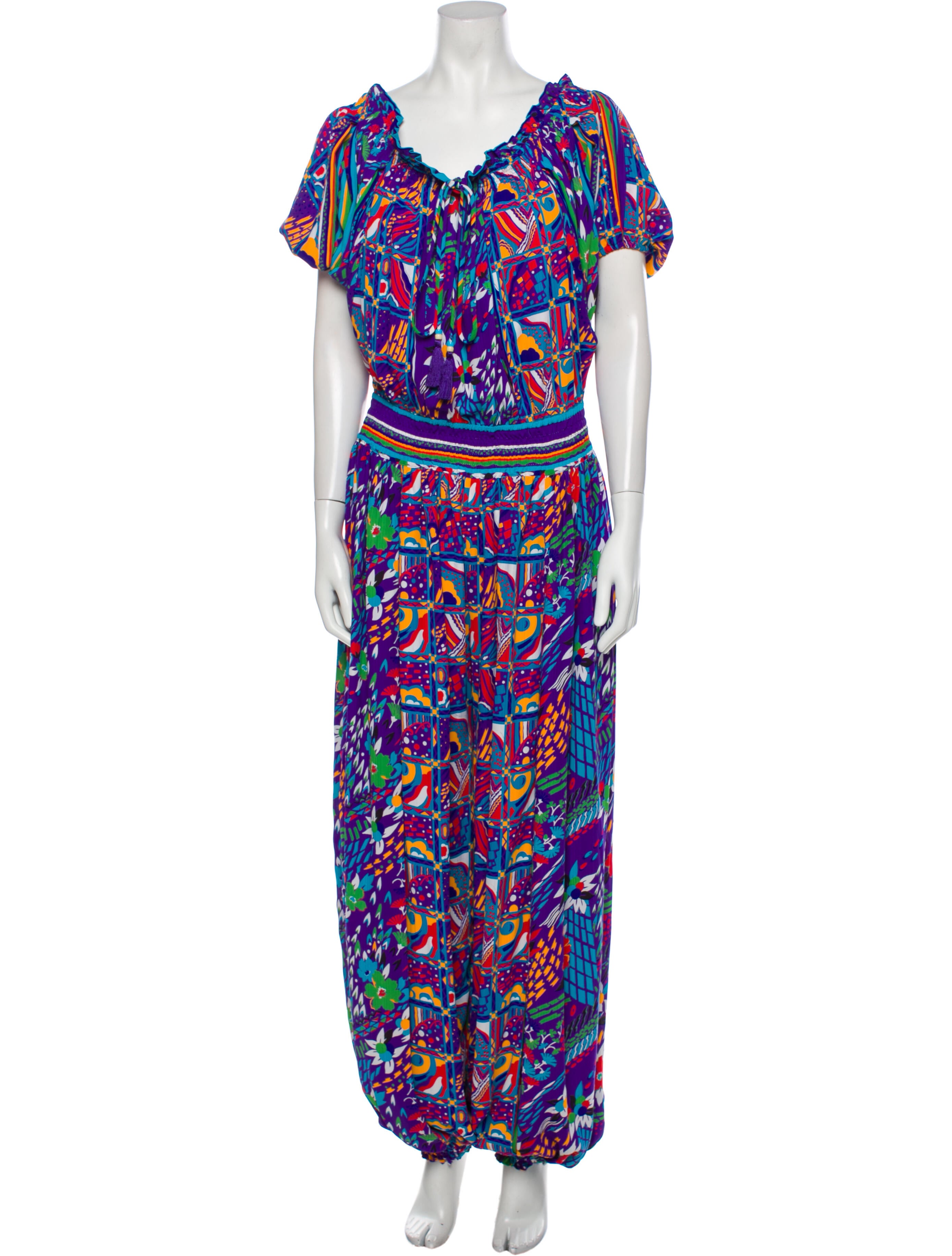 Diane Freis Vintage 1980's Jumpsuit