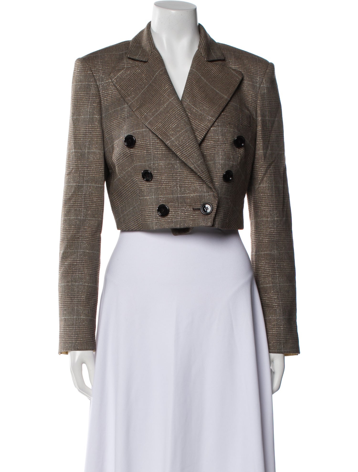 DMN Plaid Print Blazer