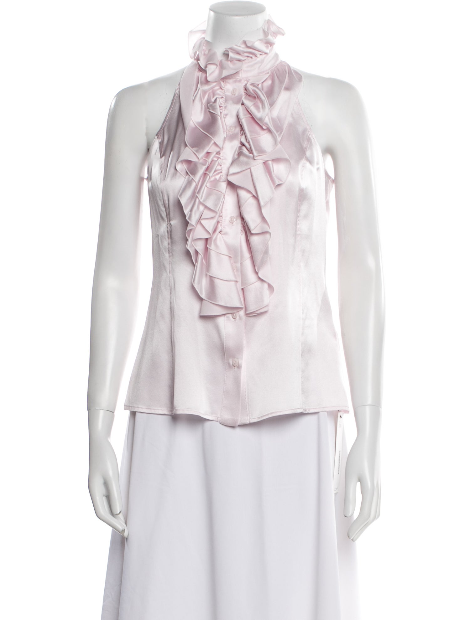 DMN Silk Turtleneck Blouse