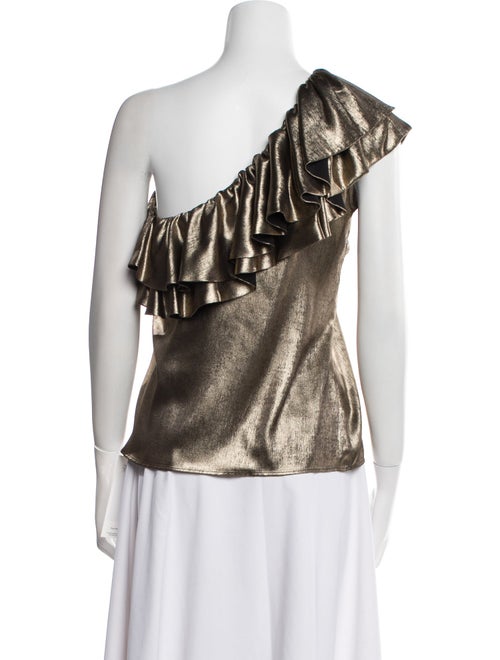 DMN One-Shoulder Short Sleeve Blouse