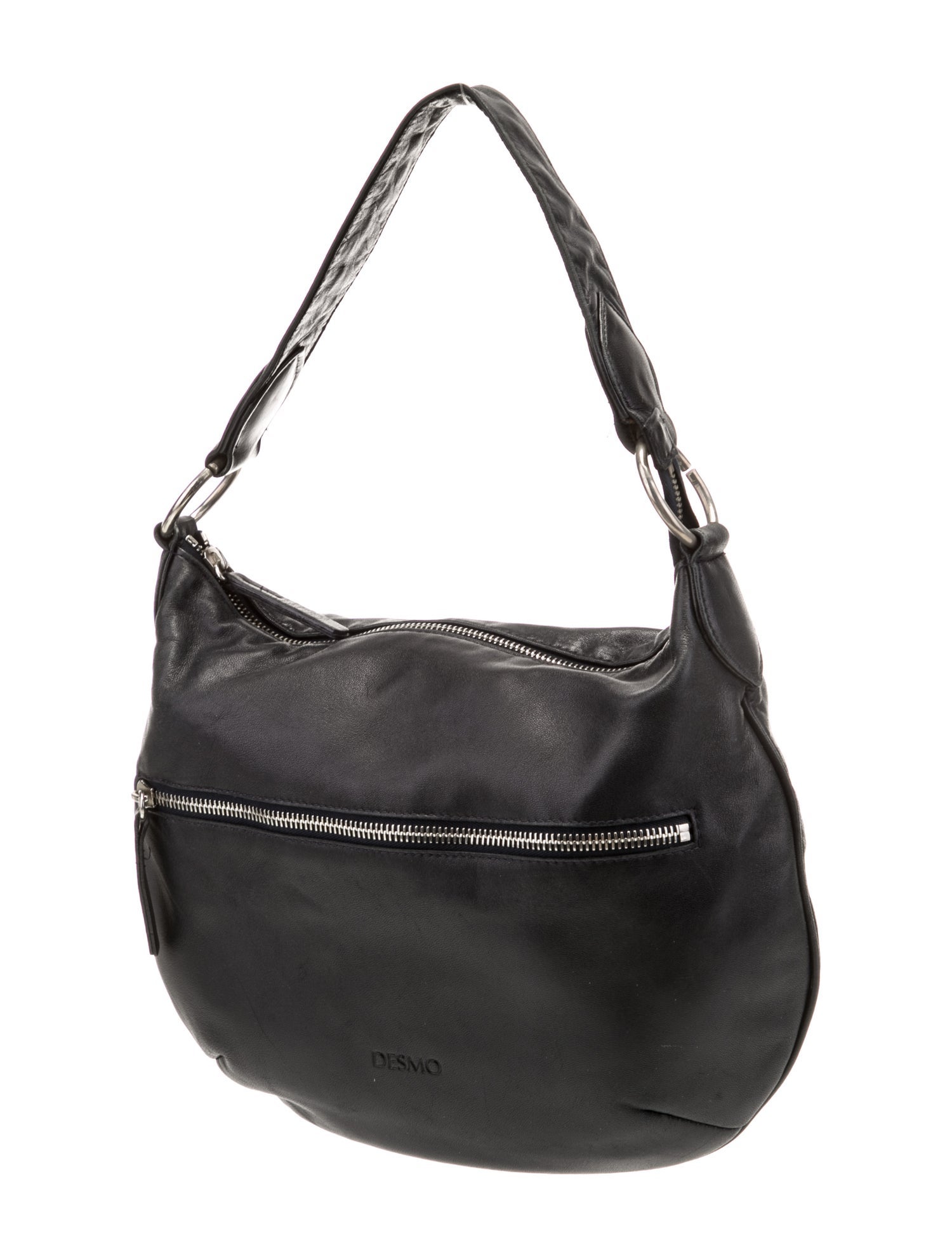 Desmo Leather Top Handle Bag