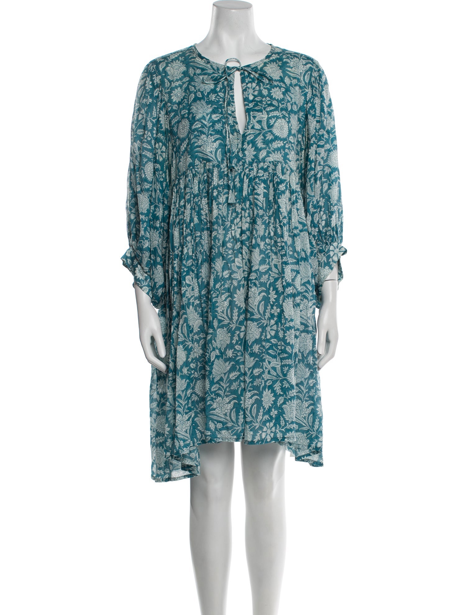 Daughters of India Floral Print Mini Dress