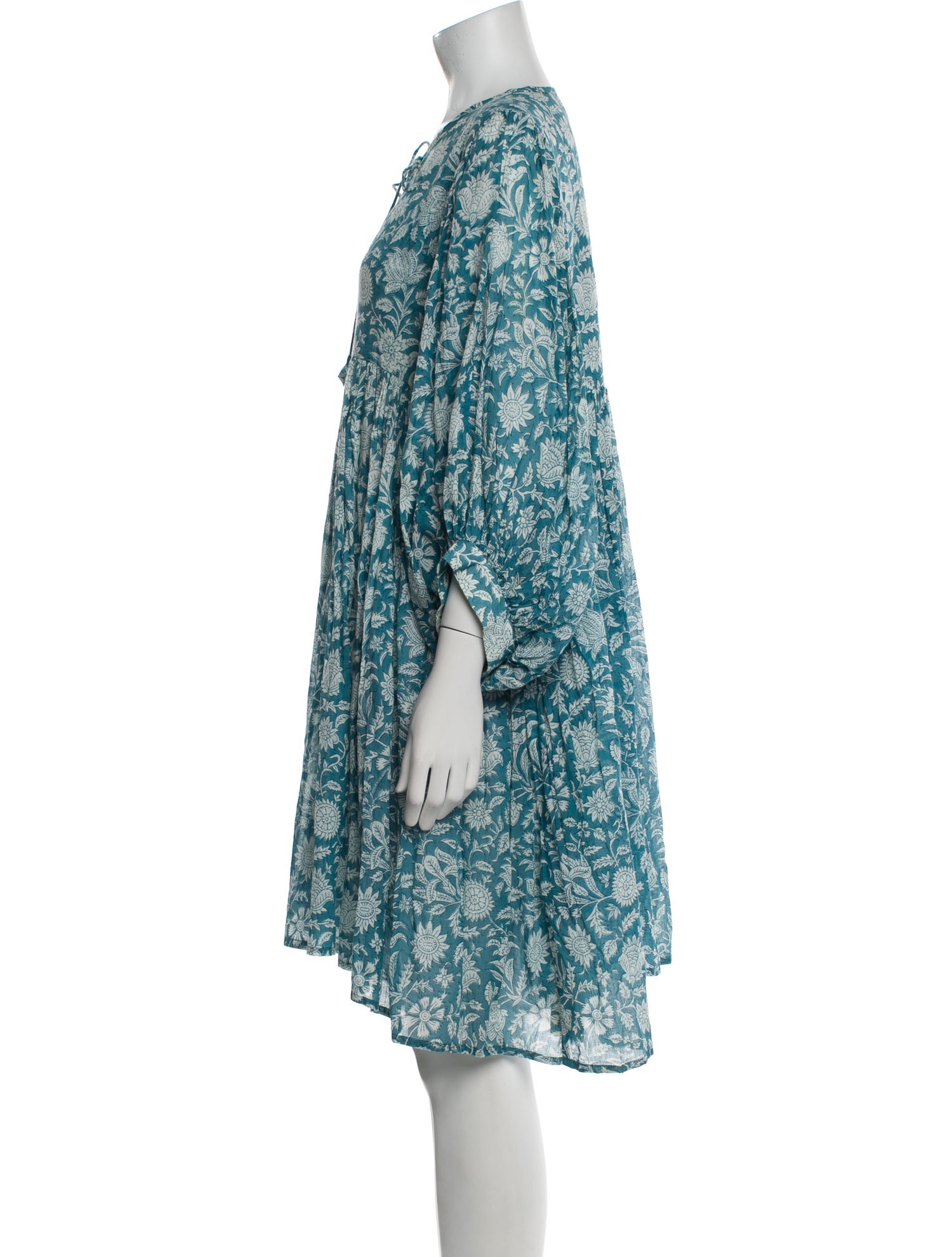 Daughters of India Floral Print Mini Dress