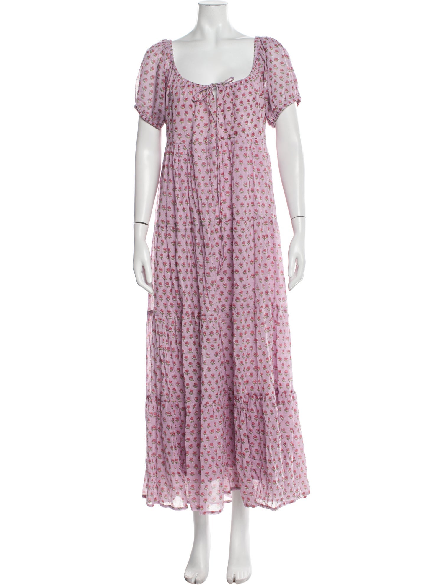 Daughters of India Floral Print Long Dress w/ Tags