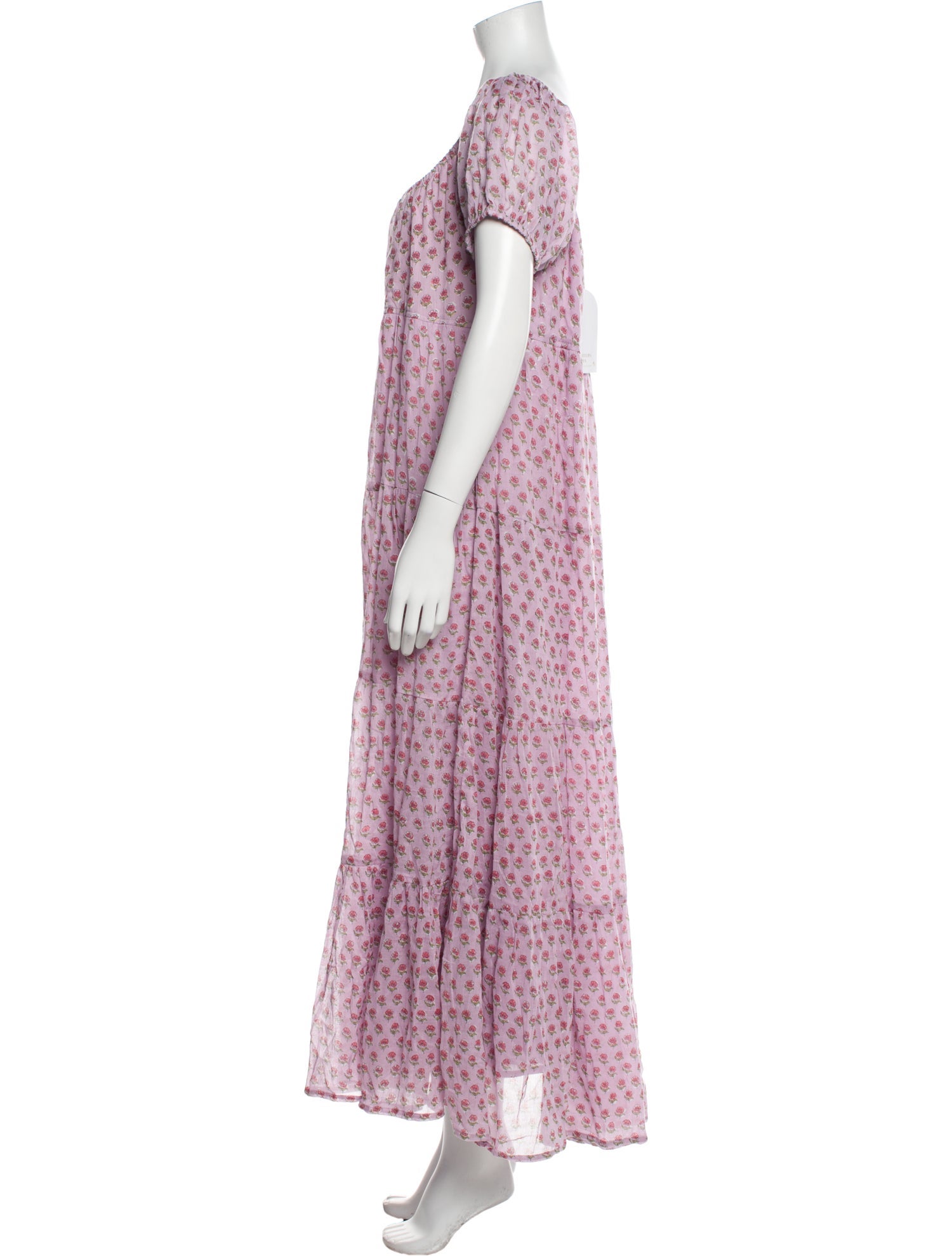 Daughters of India Floral Print Long Dress w/ Tags