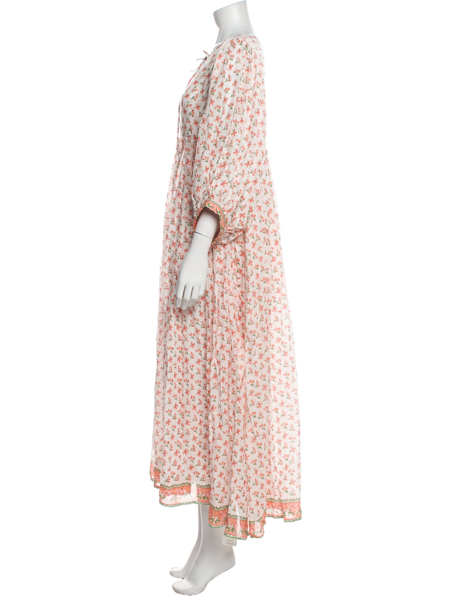 Daughters of India Floral Print Long Dress w/ Tags