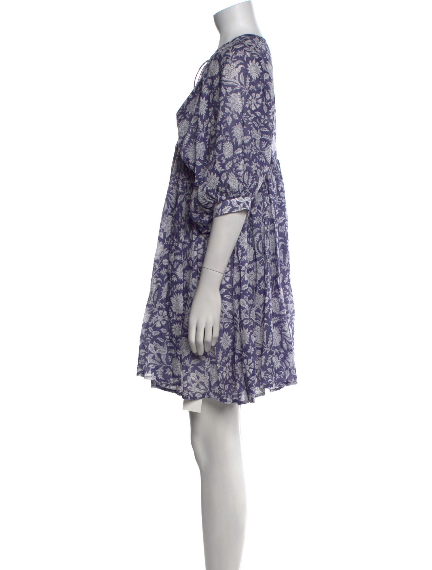 Daughters of India Floral Print Mini Dress