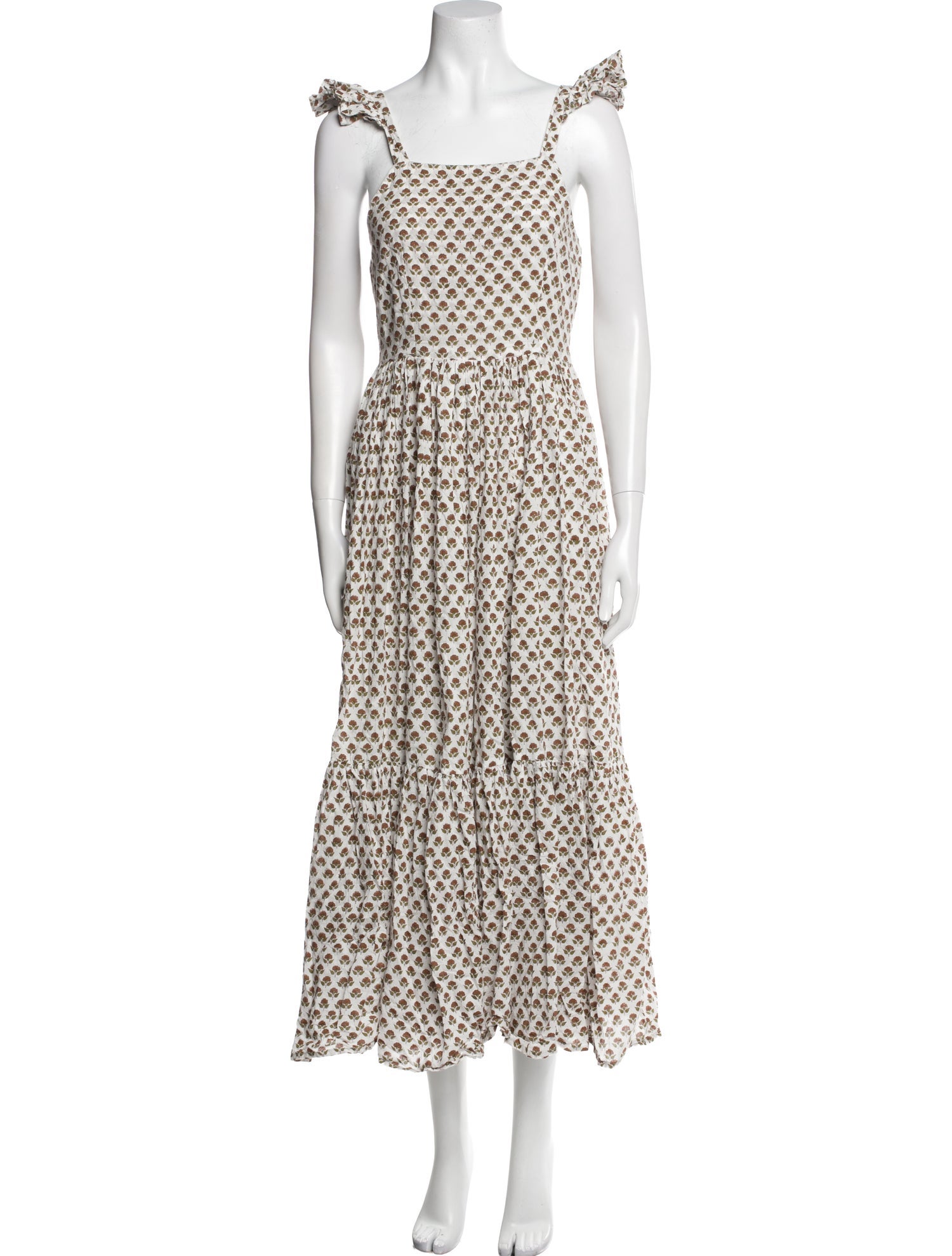 Daughters of India Floral Print Long Dress