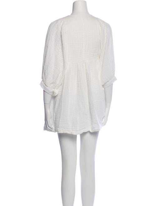 Daughters of India Tie Neck Mini Dress