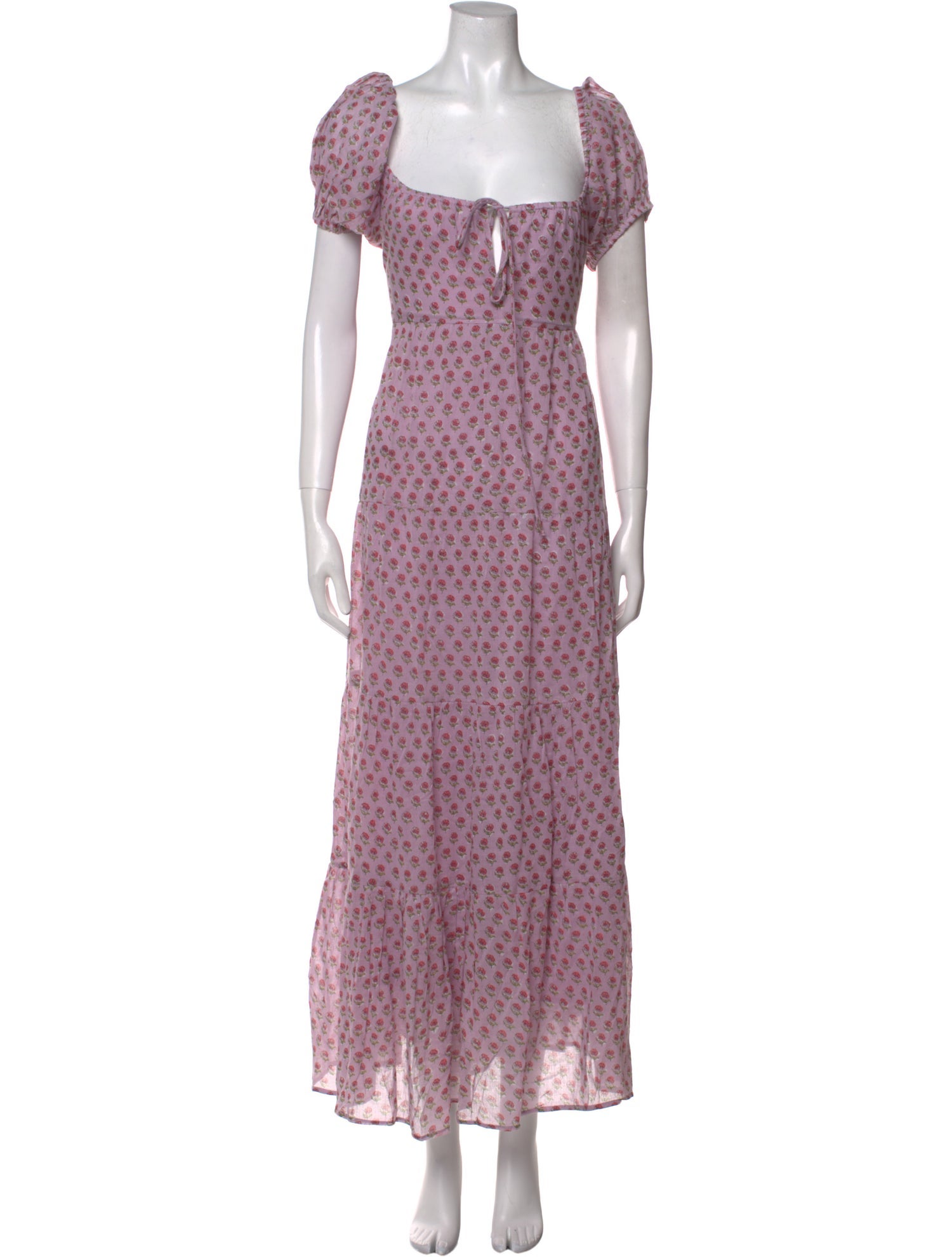 Daughters of India Floral Print Long Dress w/ Tags