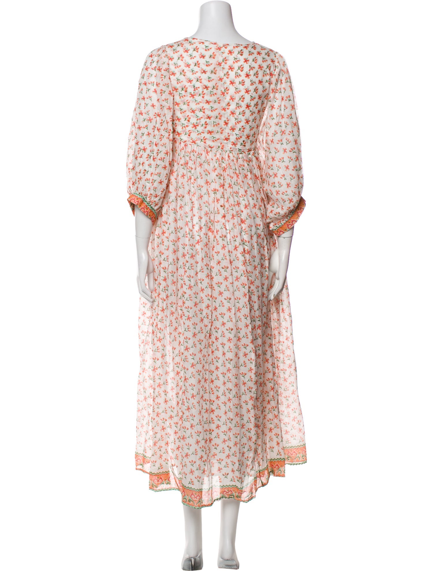 Daughters of India Floral Print Long Dress