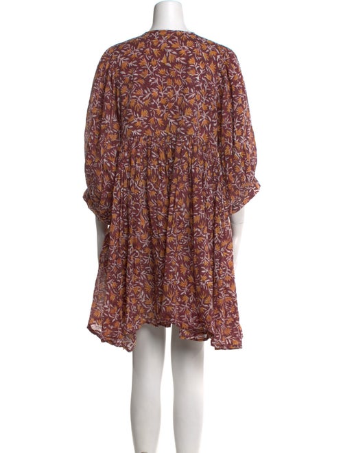 Daughters of India Floral Print Mini Dress