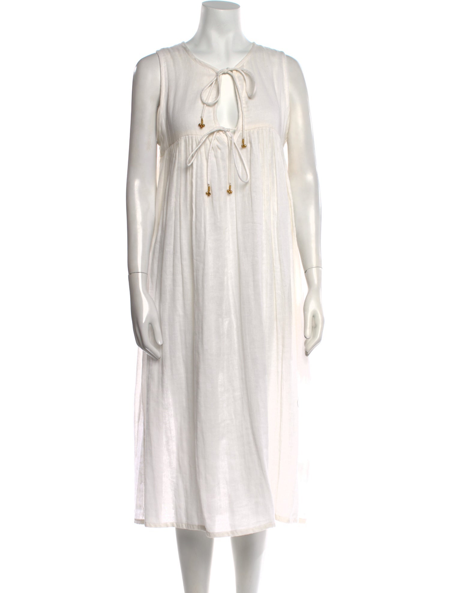 Daughters of India Scoop Neck Midi Length Dress