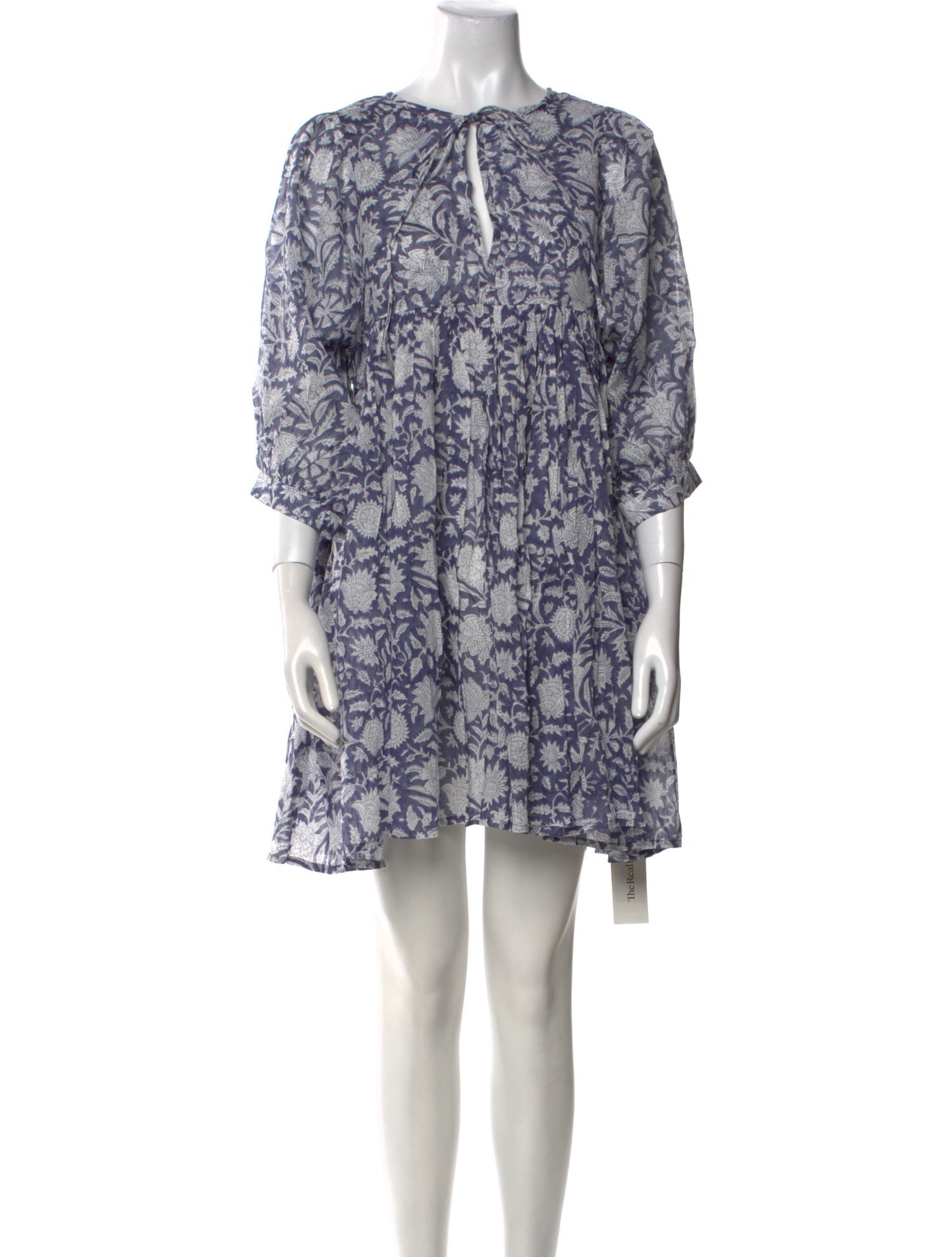 Daughters of India Floral Print Mini Dress w/ Tags