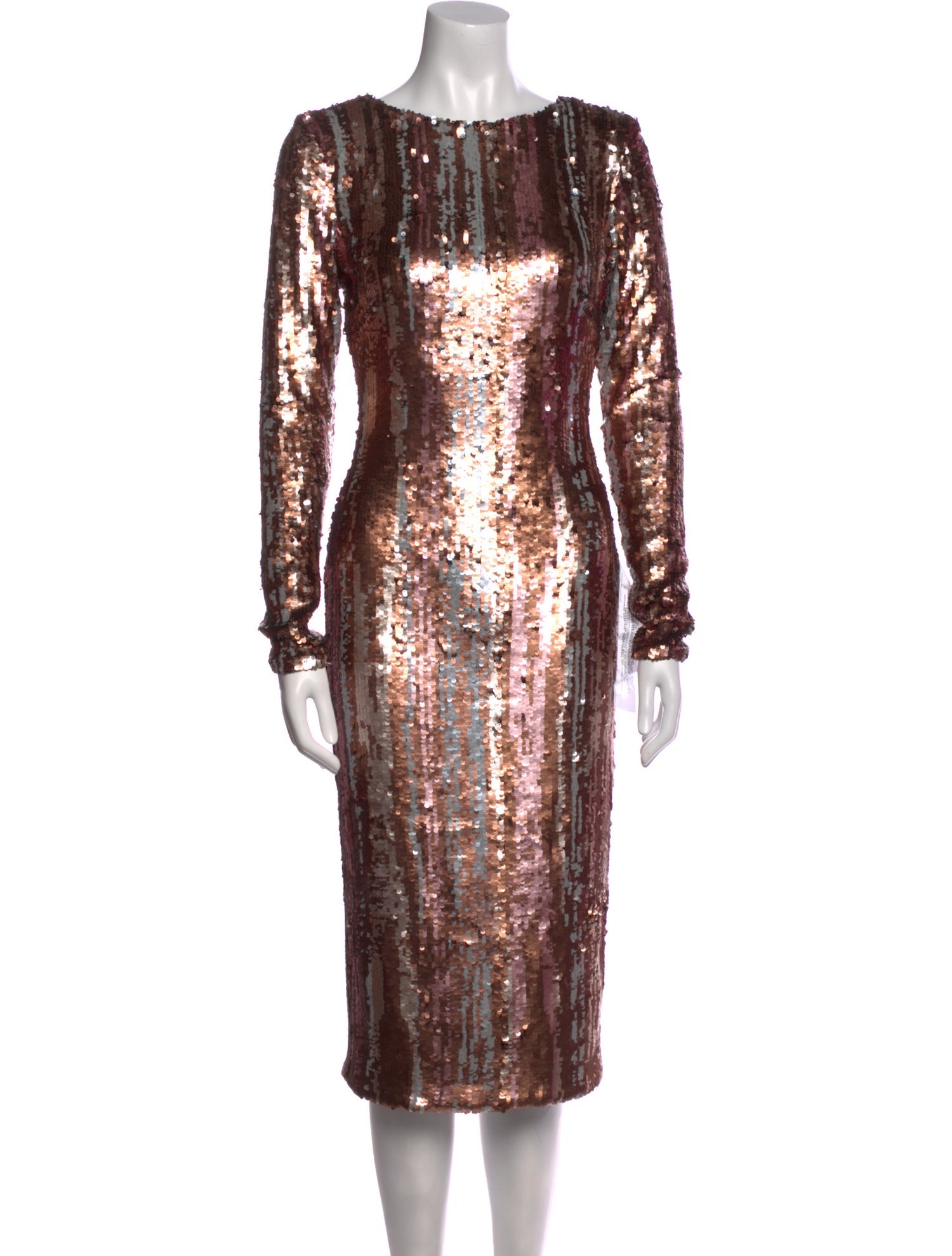 Dress The Population Sequin Midi Length Dress