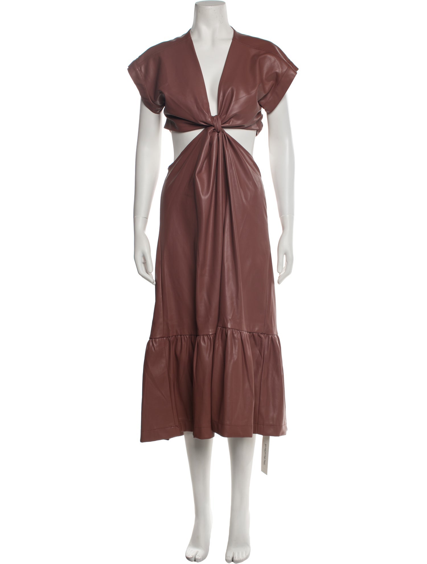 en saison V-Neck Midi Length Dress