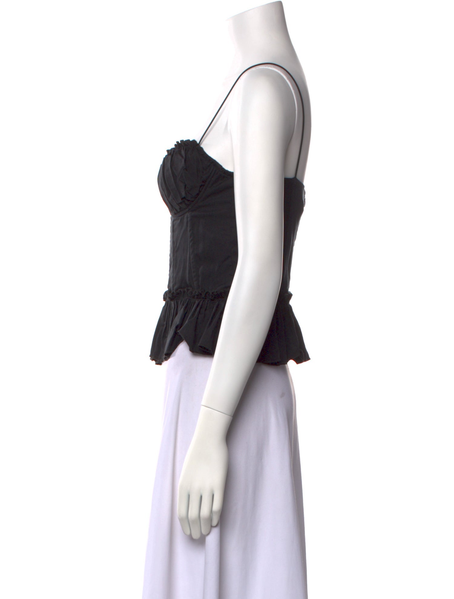 en saison Strapless Crop Top