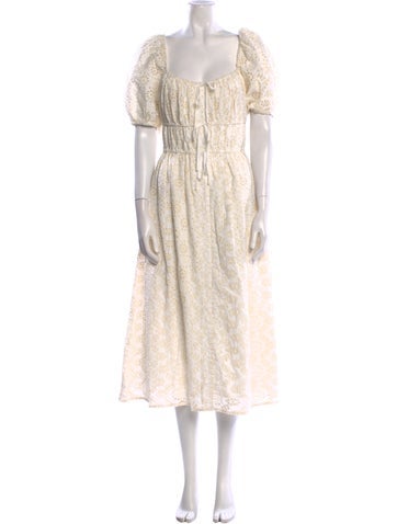 en saison Dresses Square Neckline Knee-Length Dress S