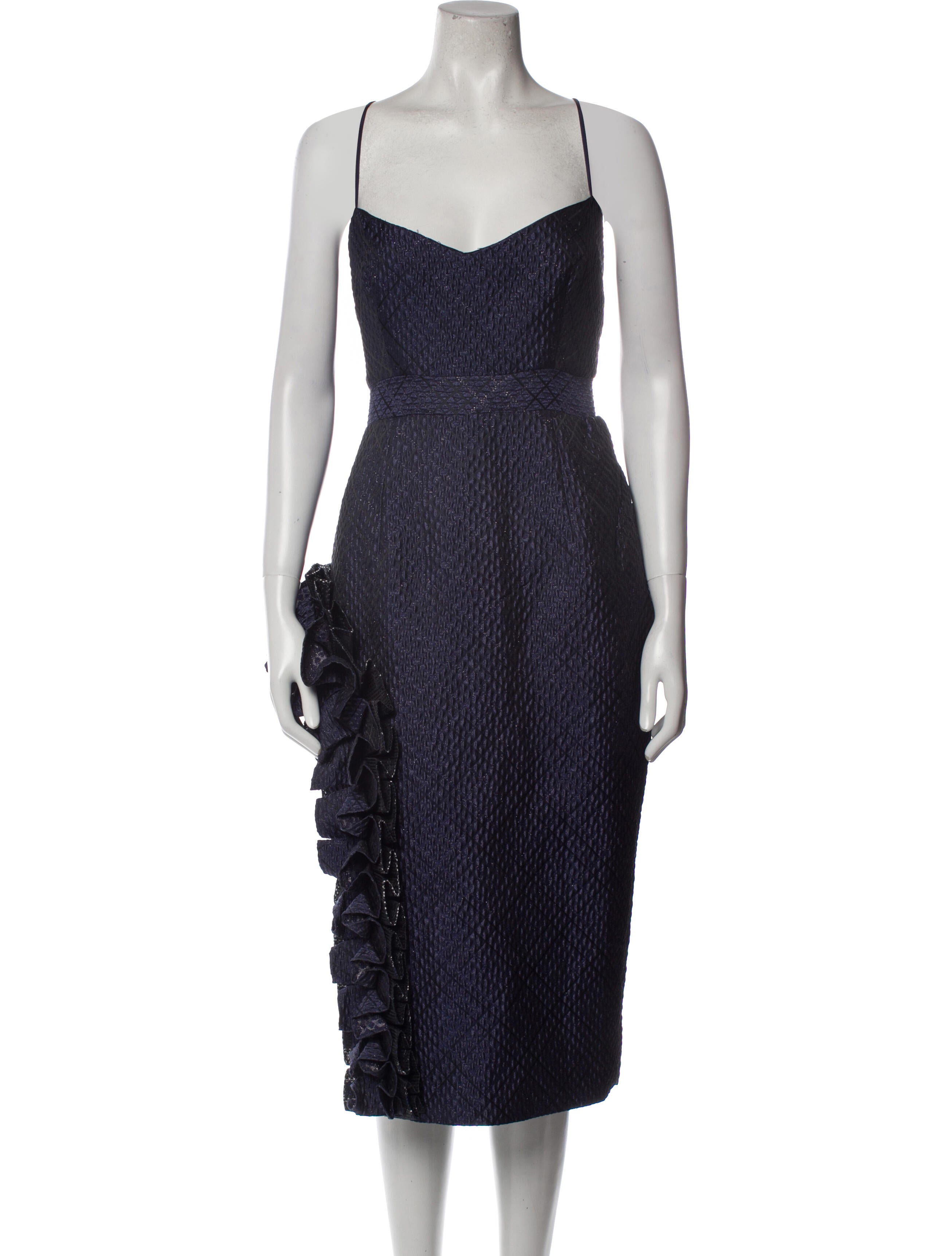 Eliya The Label Lace Pattern Midi Length Dress