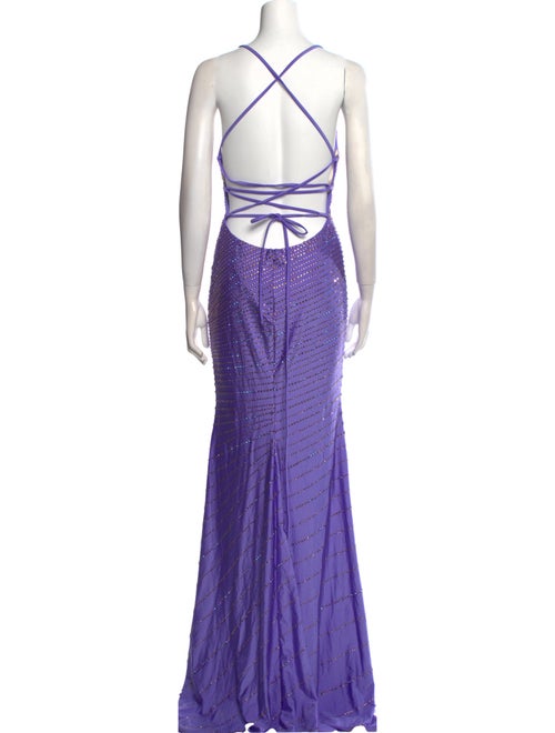 Faviana V-Neck Long Dress