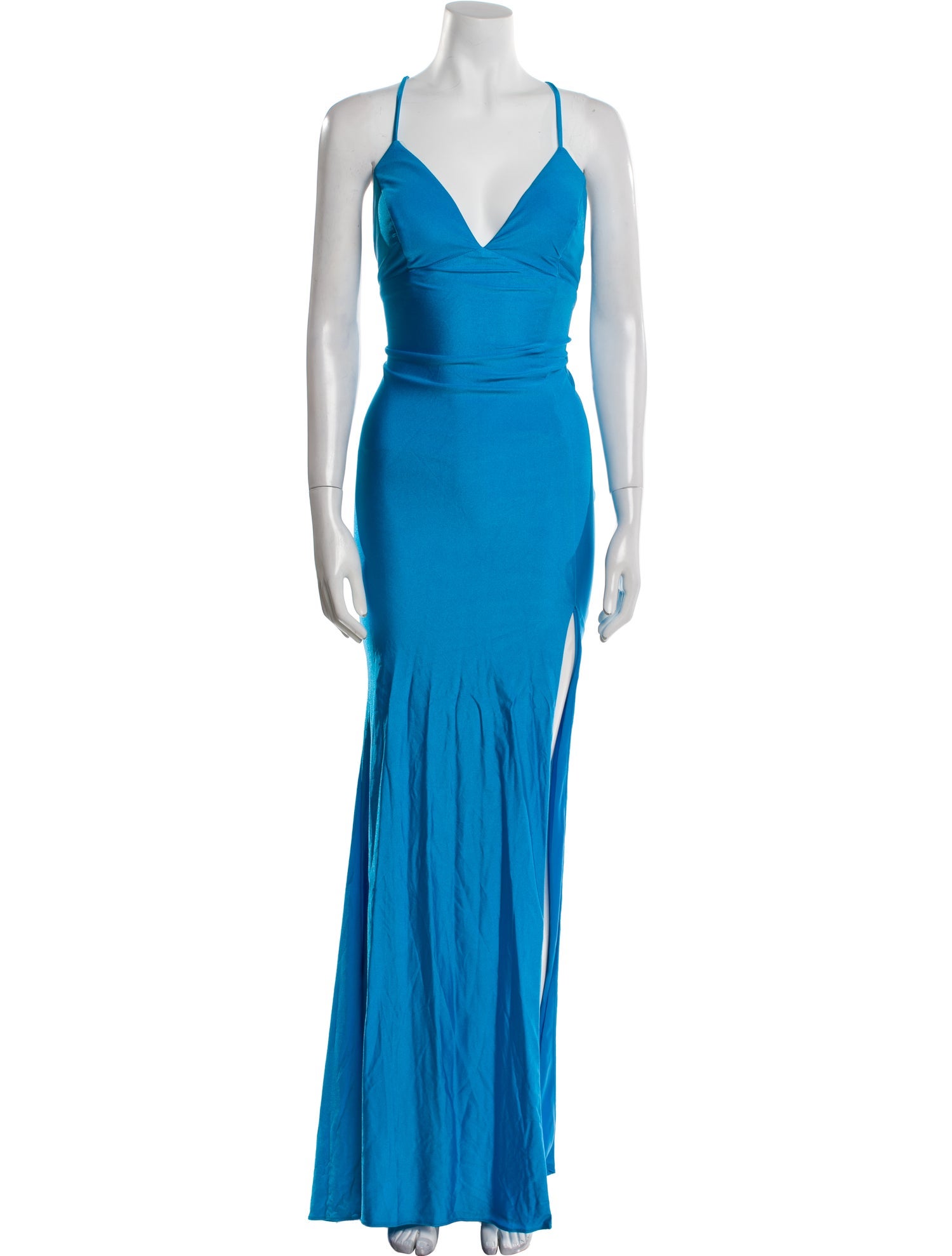 Faviana V-Neck Long Dress