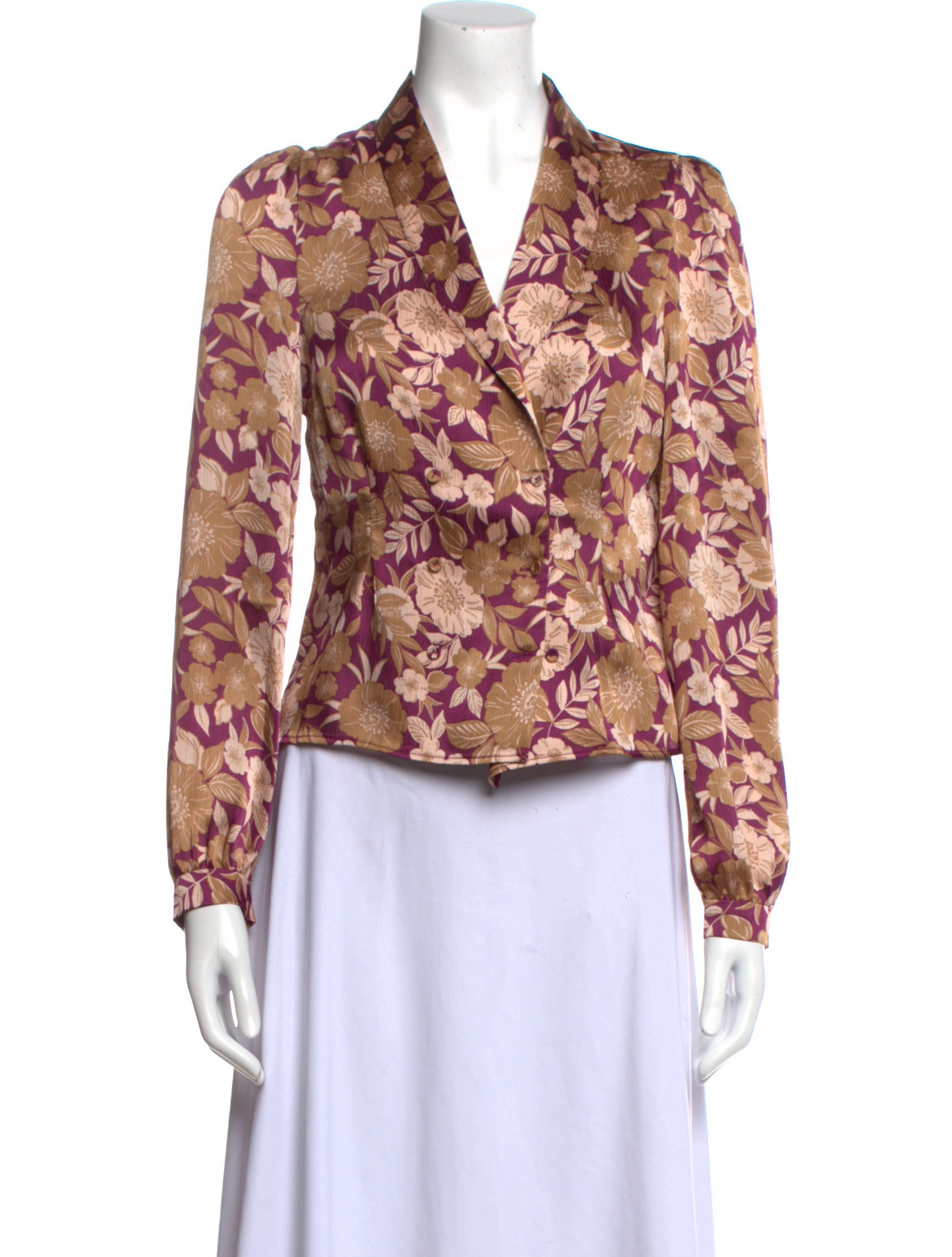 Favorite Daughter Floral Print Long Sleeve Blouse