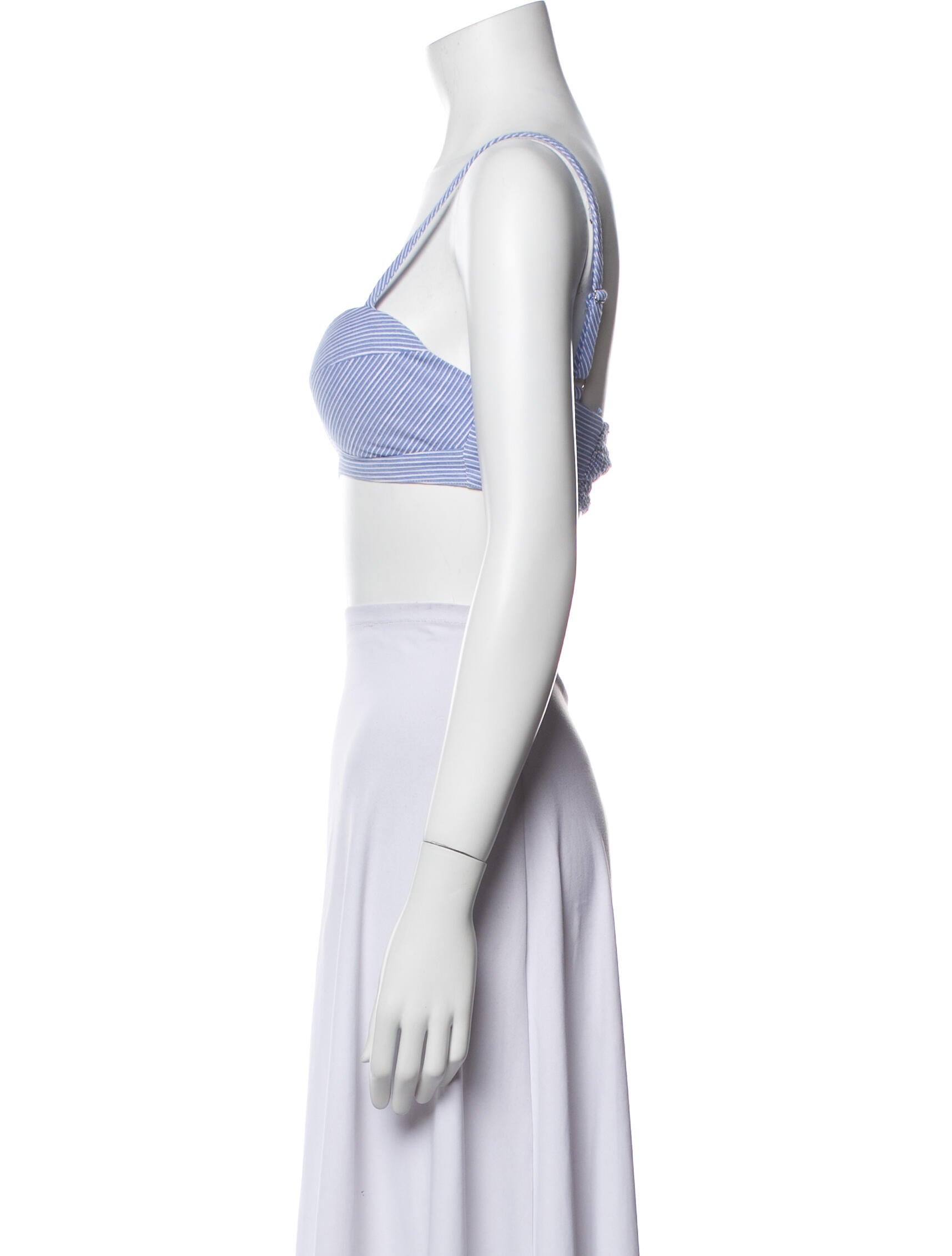 Favorite Daughter Striped Square Neckline Crop Top