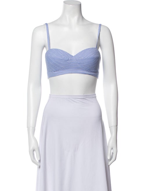 Favorite Daughter Striped Square Neckline Crop Top