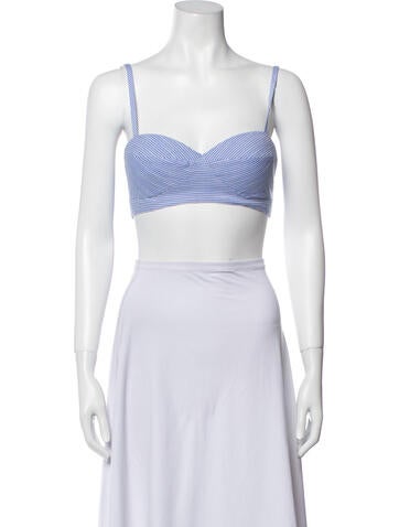 Favorite Daughter Tops Striped Square Neckline Crop Top XS