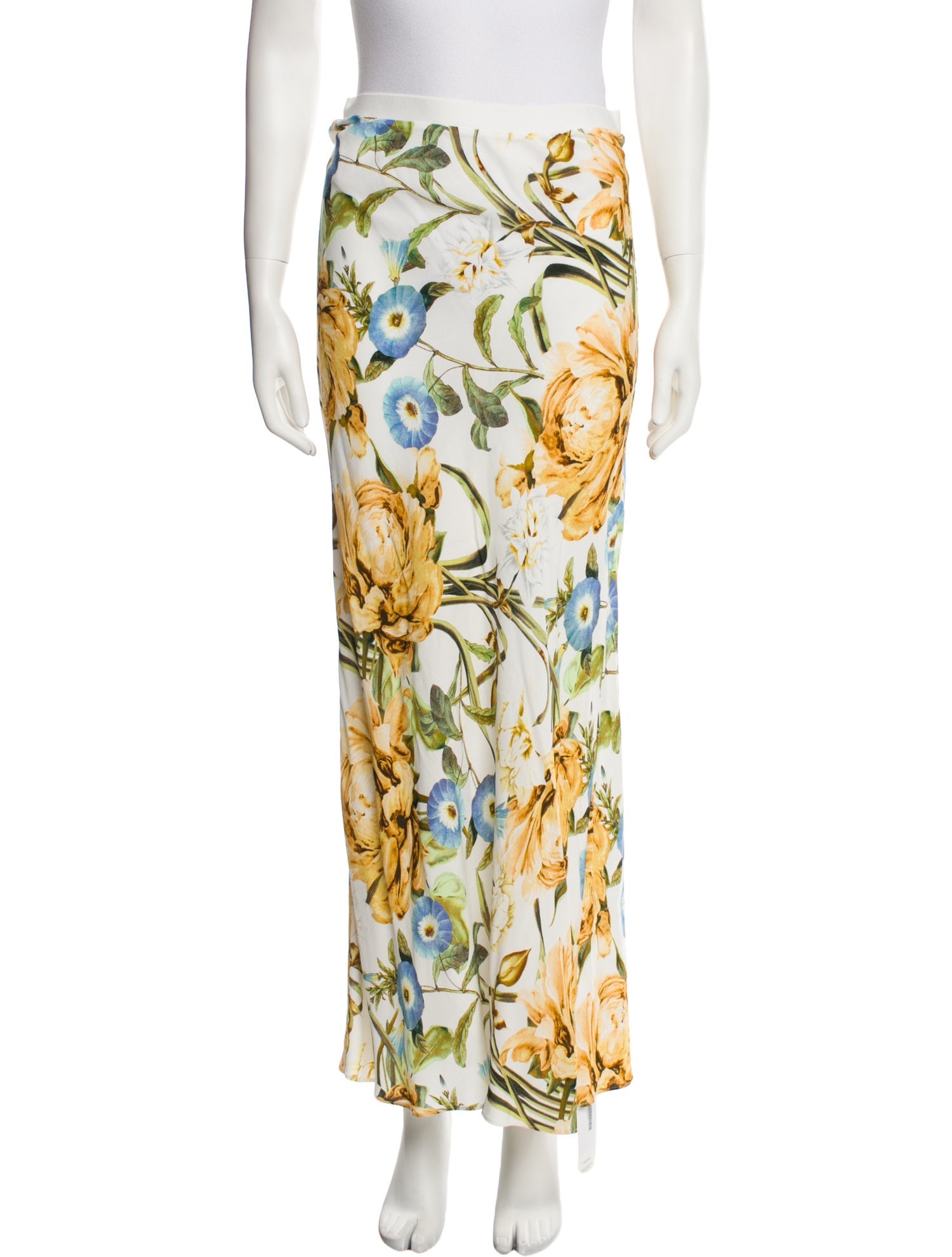 Favorite Daughter Floral Print Midi Length Skirt