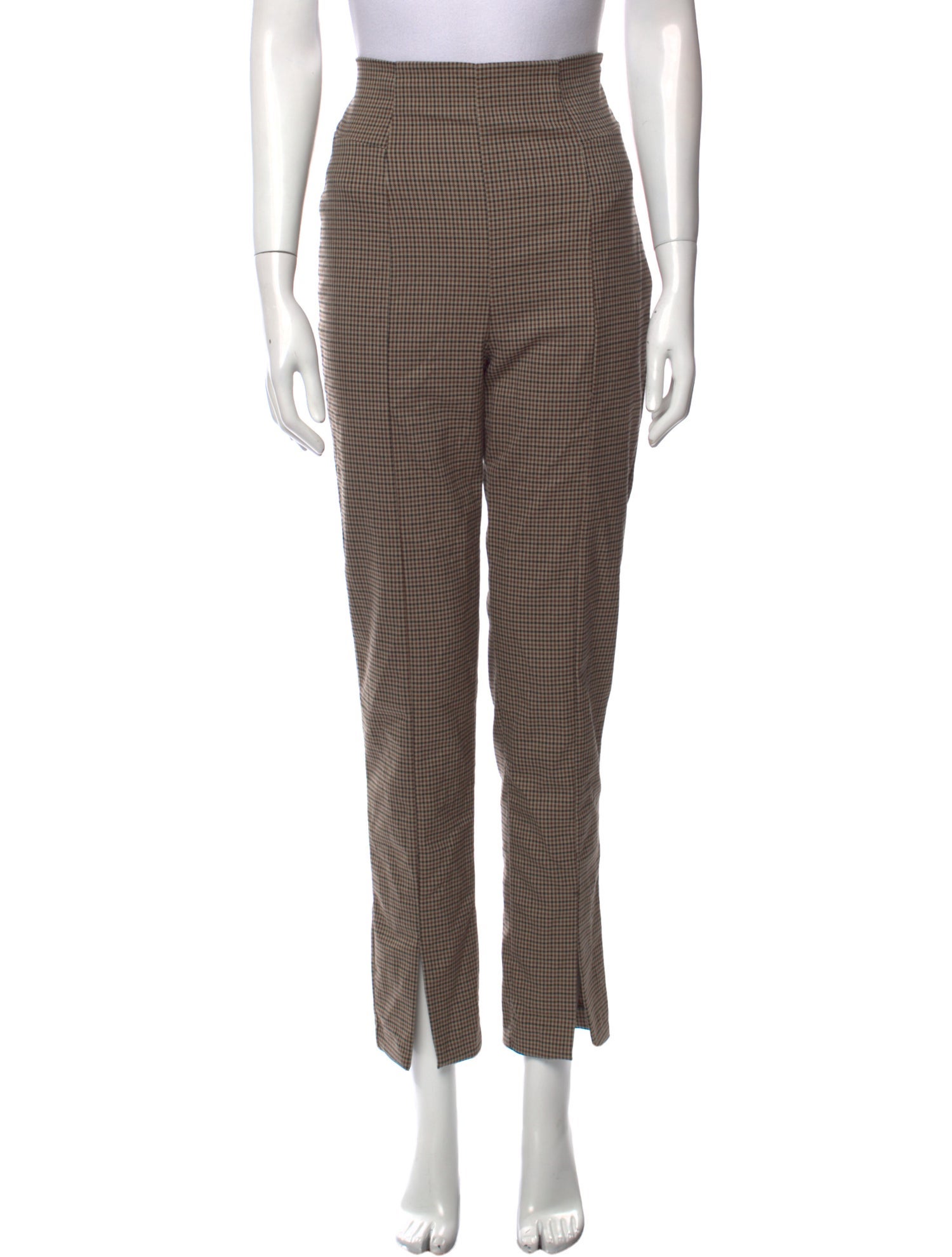 Favorite Daughter Plaid Print Straight Leg Pants