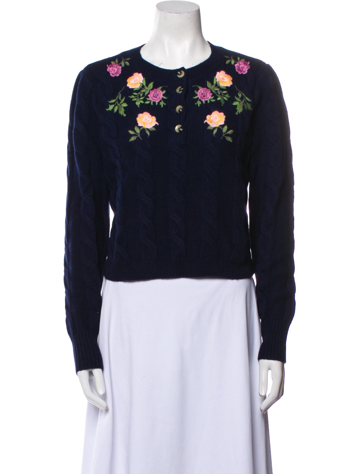 Favorite Daughter Printed Crew Neck Sweater