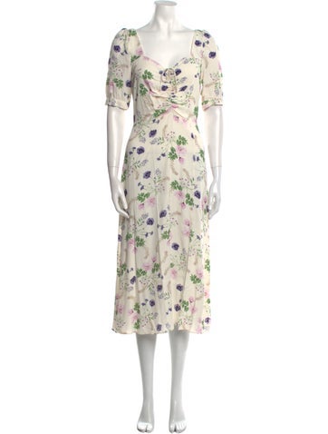 Favorite Daughter Dresses Floral Print Long Dress S