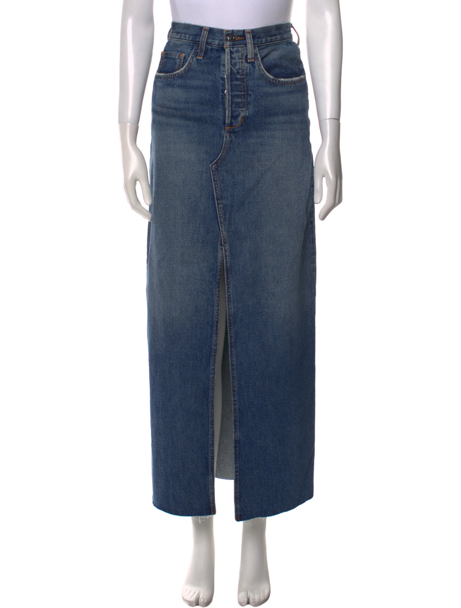 Favorite Daughter Distressed Accents Long Skirt