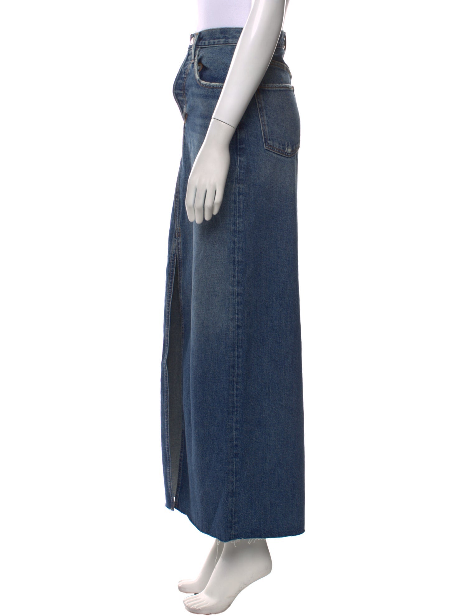 Favorite Daughter Distressed Accents Long Skirt