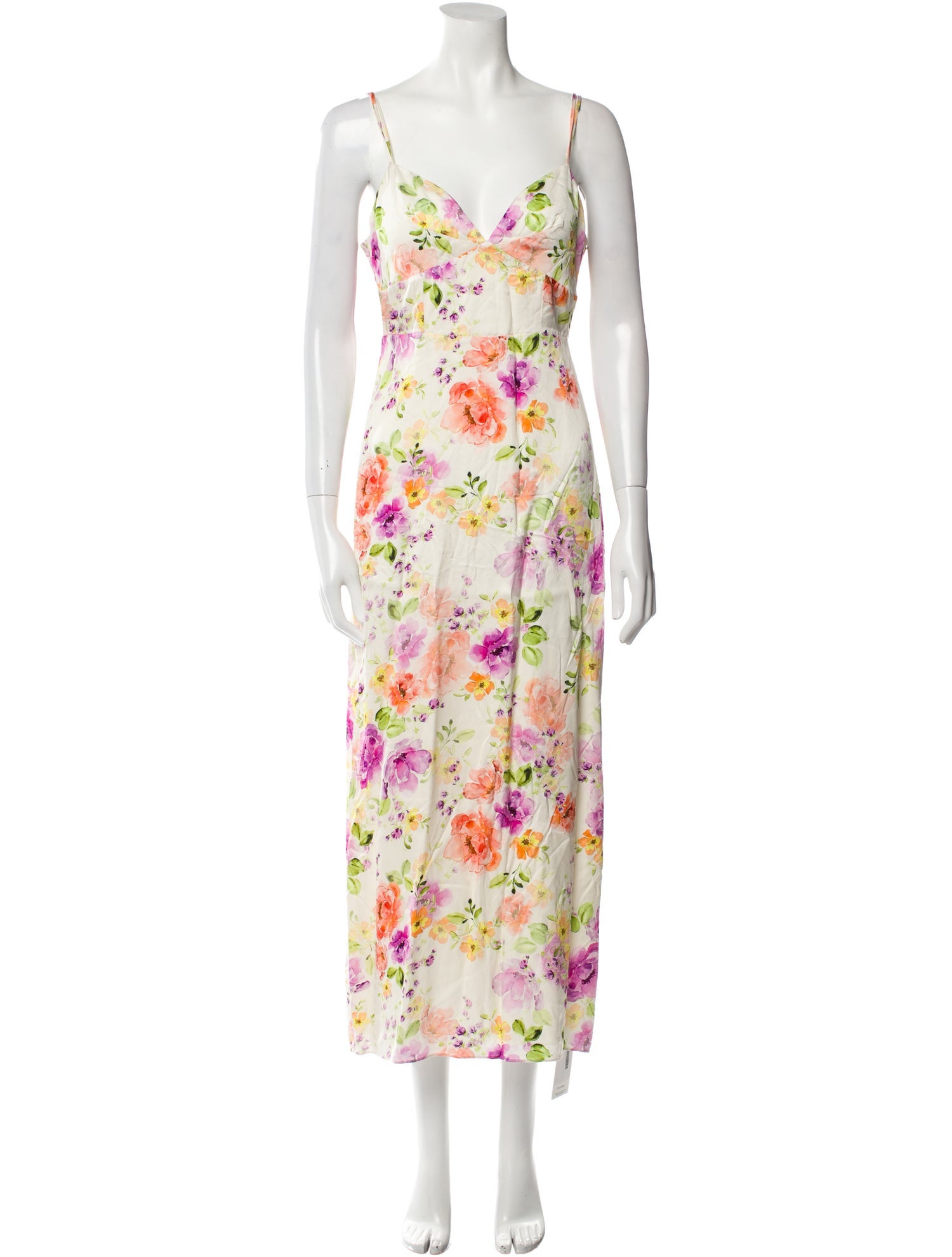 Favorite Daughter Floral Print Midi Length Dress