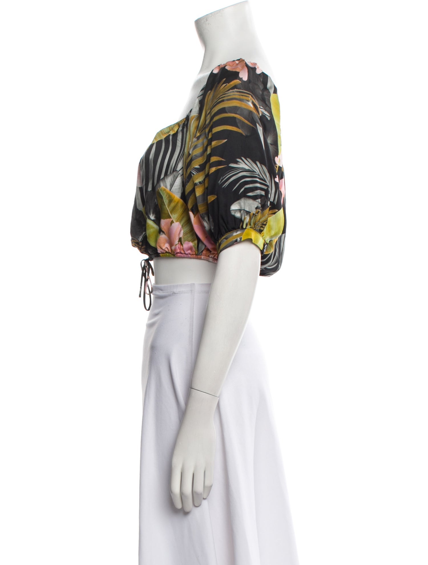 Favorite Daughter Floral Print Square Neckline Crop Top w/ Tags