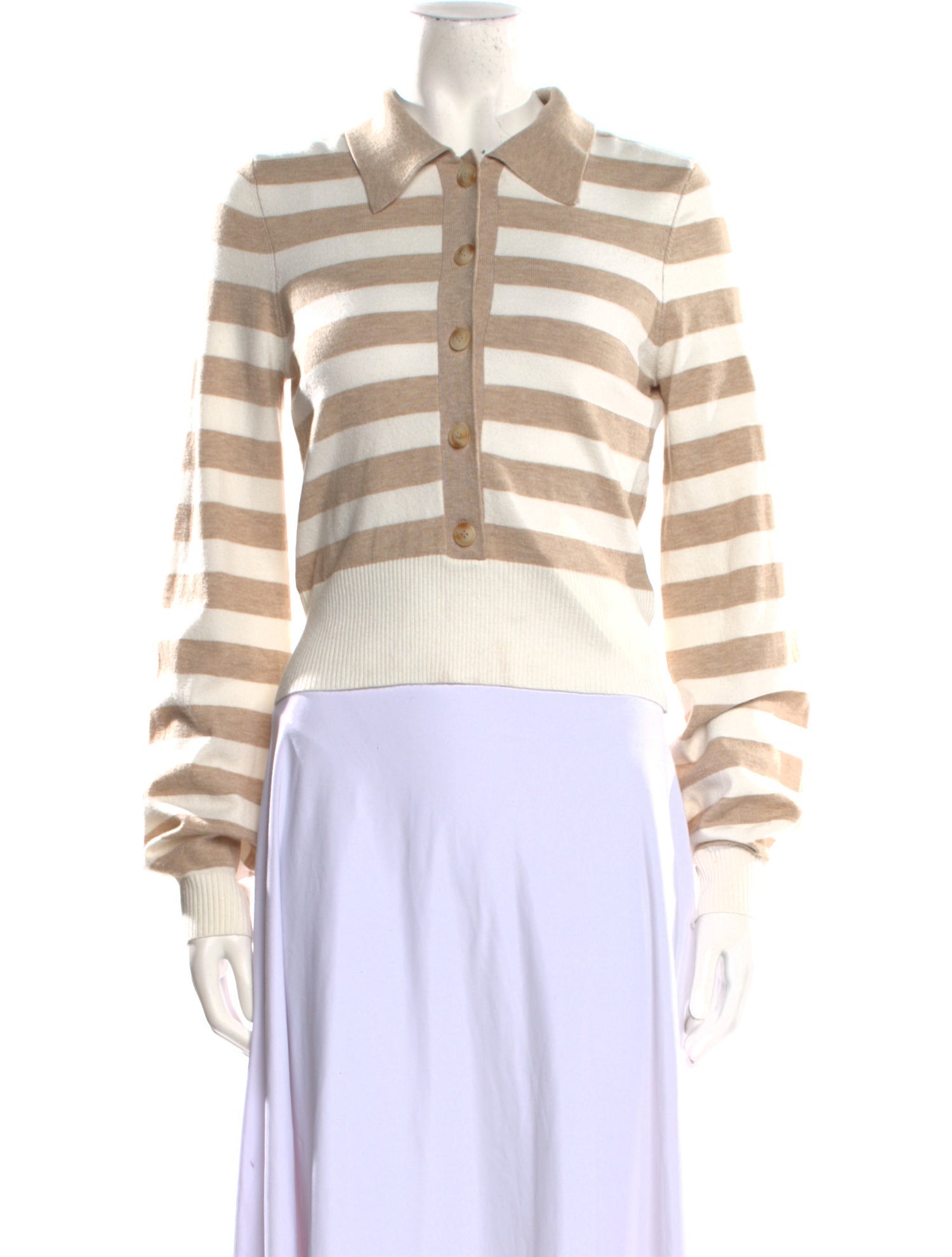 Favorite Daughter Striped Mock Neck Sweater