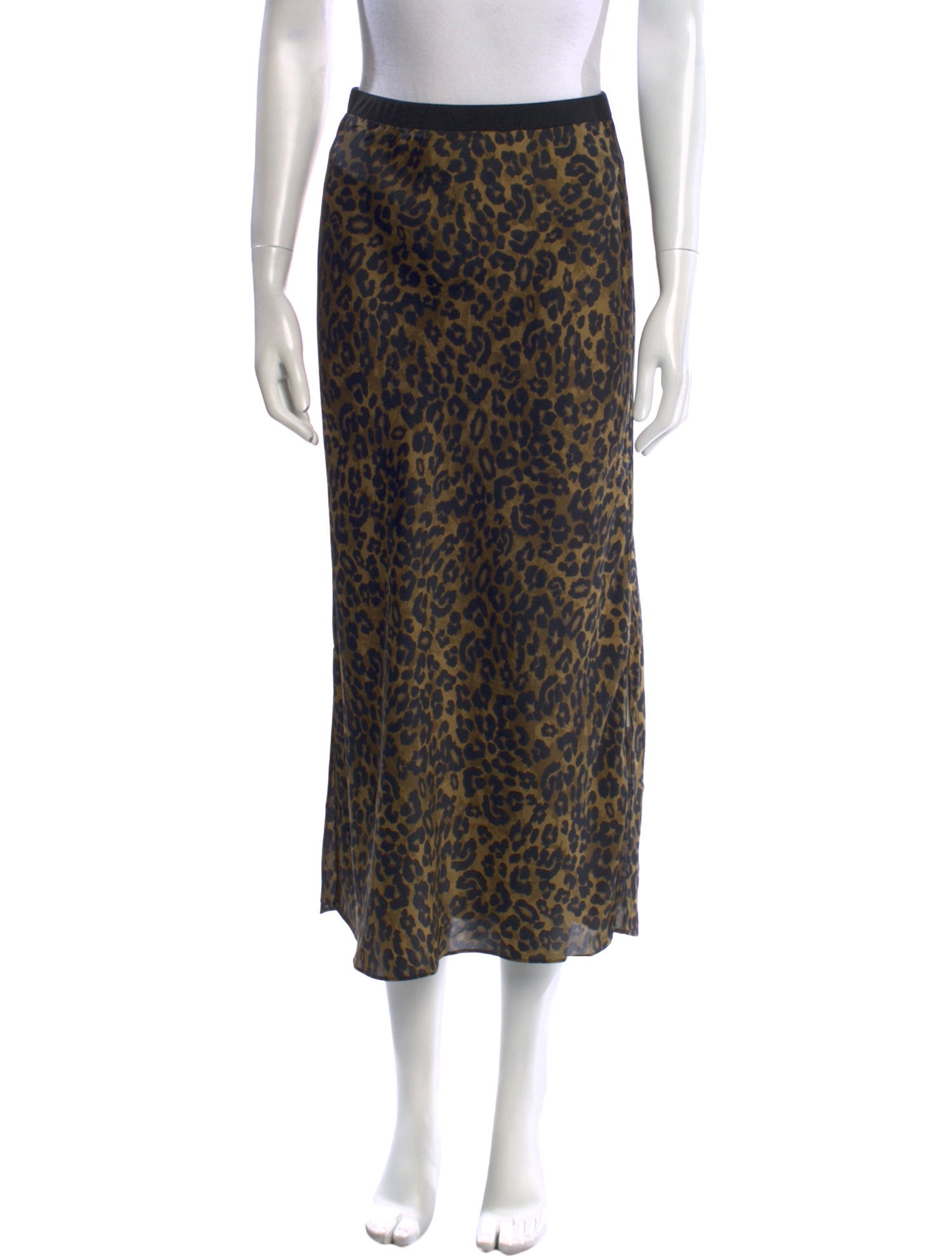 Favorite Daughter Animal Print Midi Length Skirt