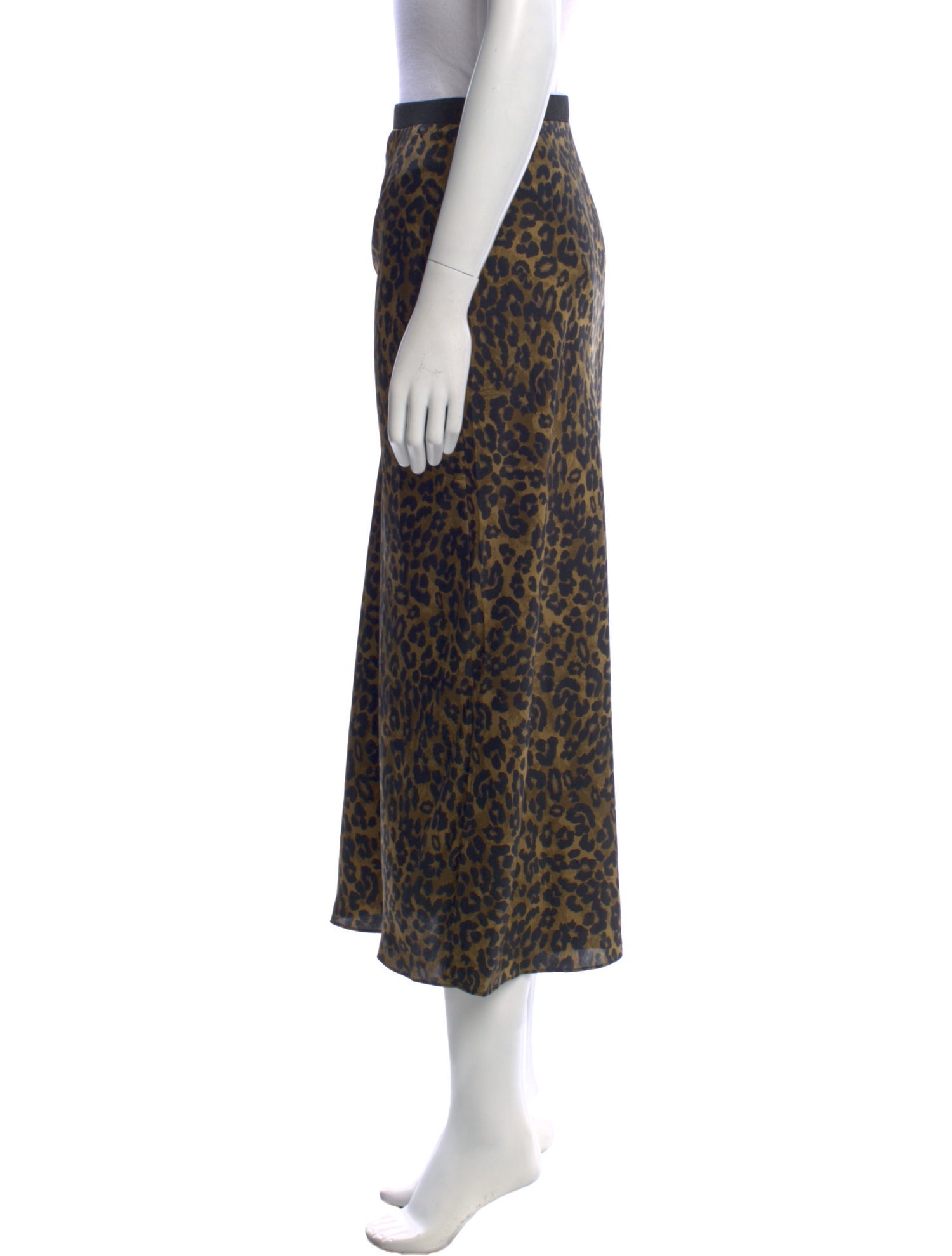 Favorite Daughter Animal Print Midi Length Skirt