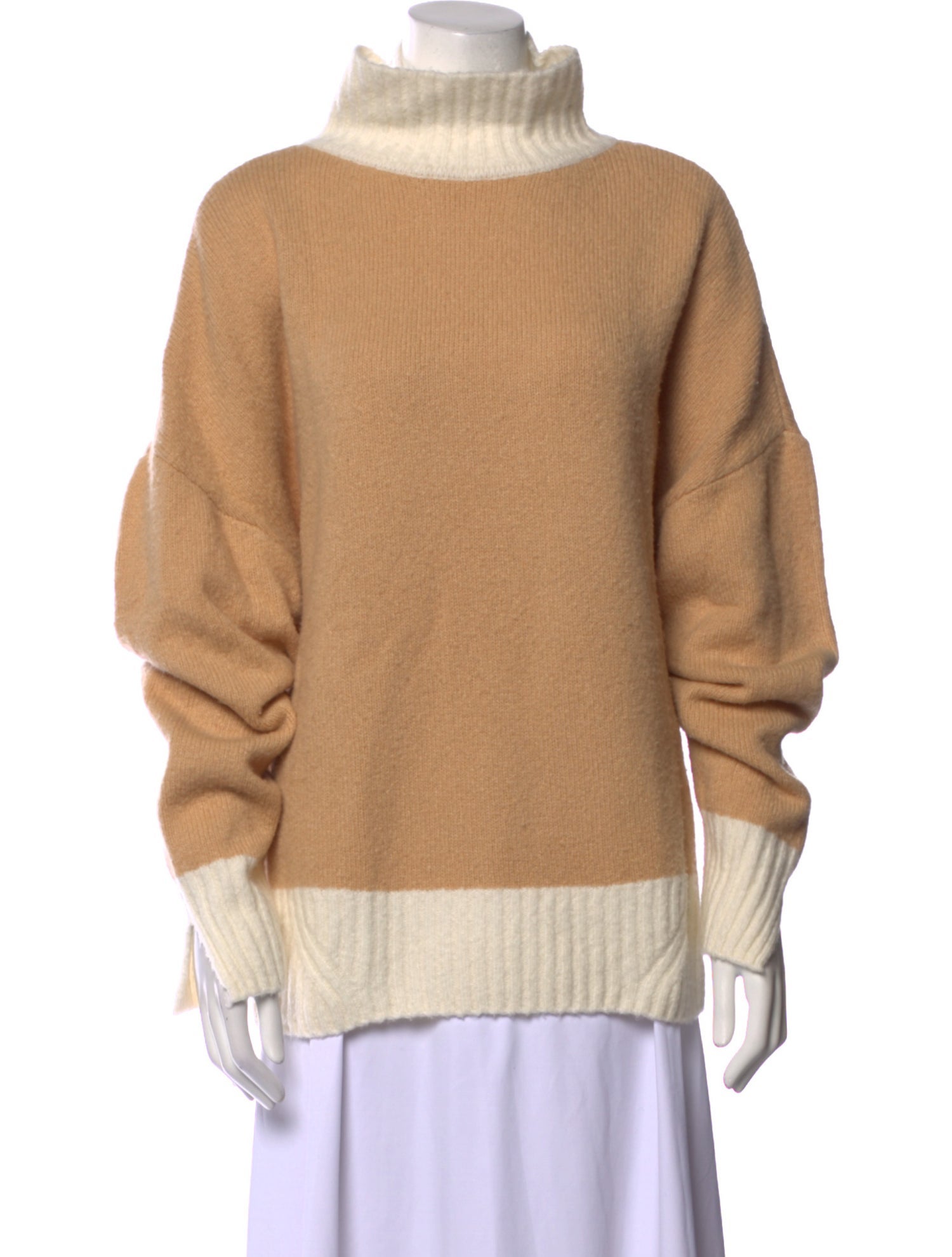 Favorite Daughter Merino Wool Colorblock Pattern Sweater