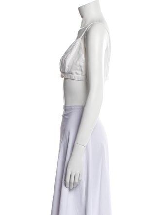 Favorite Daughter V-Neck Sleeveless Crop Top