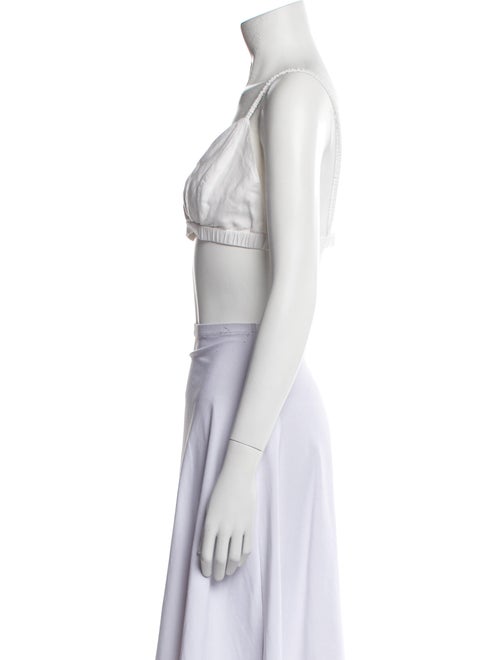 Favorite Daughter V-Neck Sleeveless Crop Top