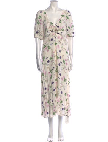 Favorite Daughter Dresses Floral Print Long Dress XL