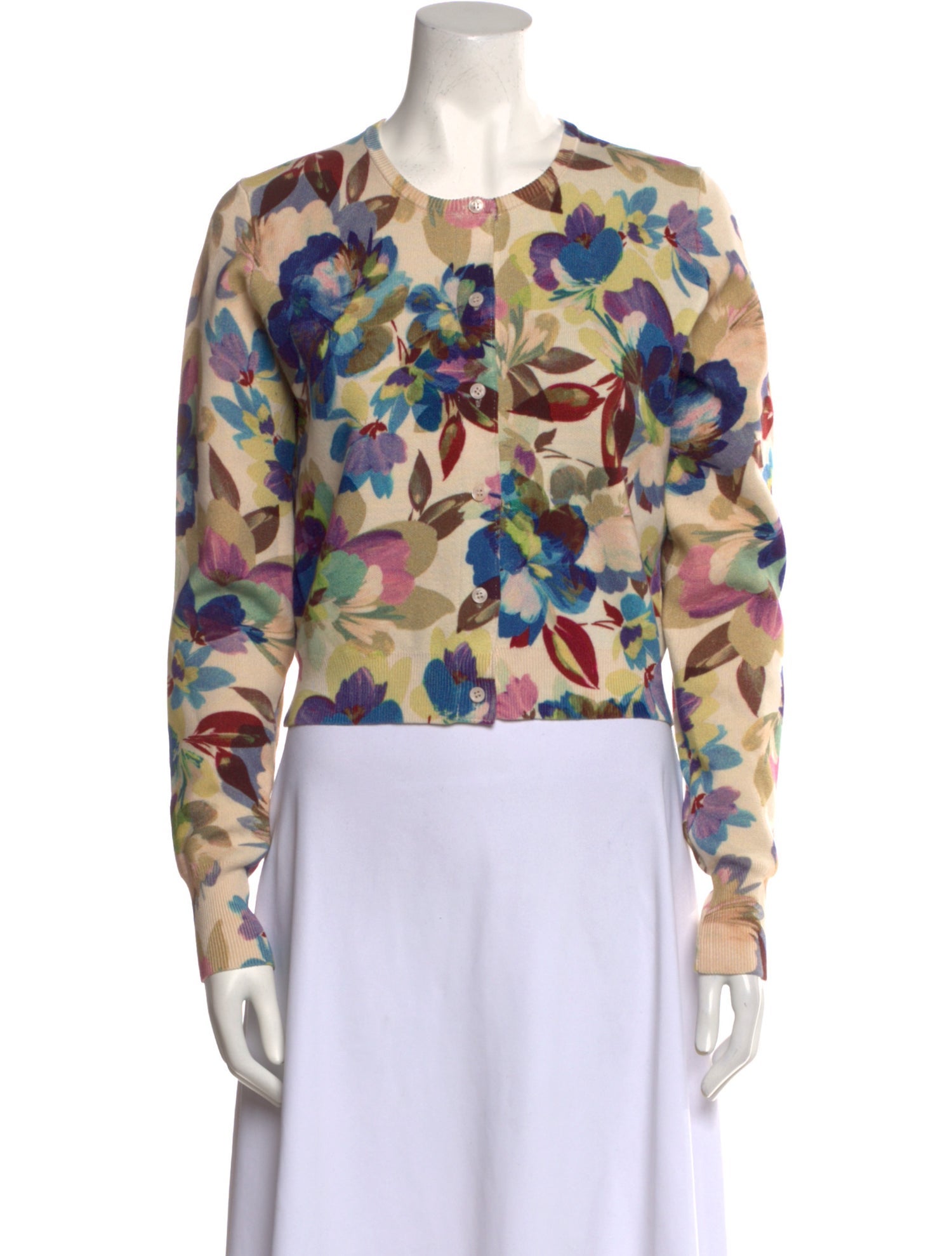 Favorite Daughter Floral Print Crew Neck Sweater