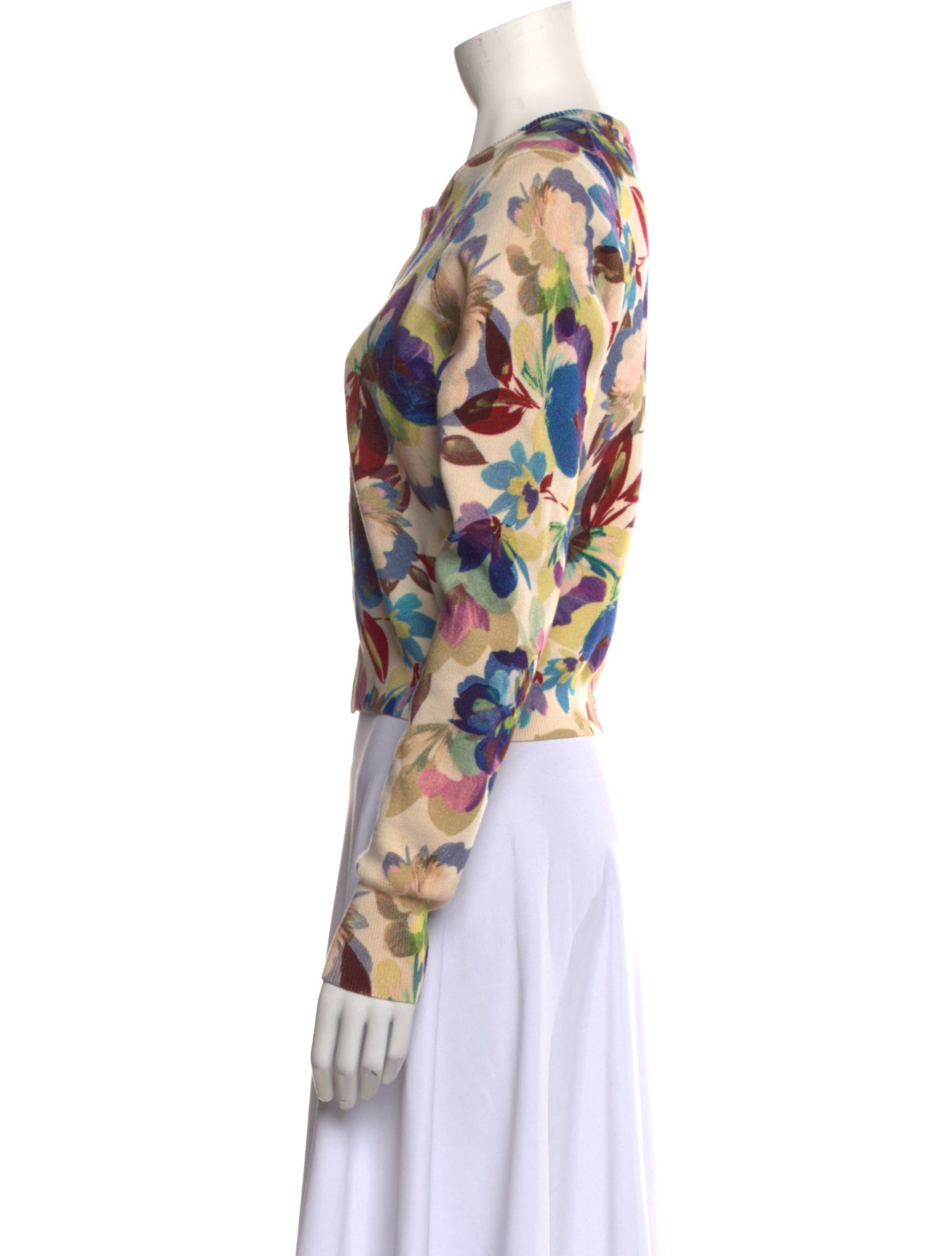 Favorite Daughter Floral Print Crew Neck Sweater