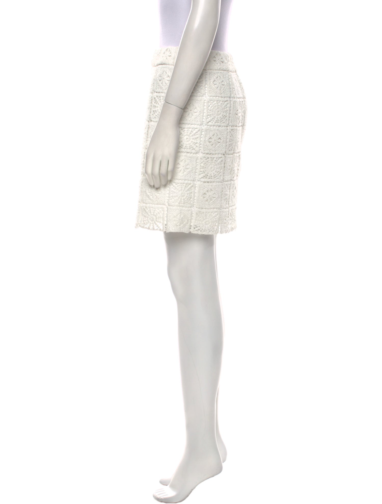 Favorite Daughter Lace Pattern Mini Skirt