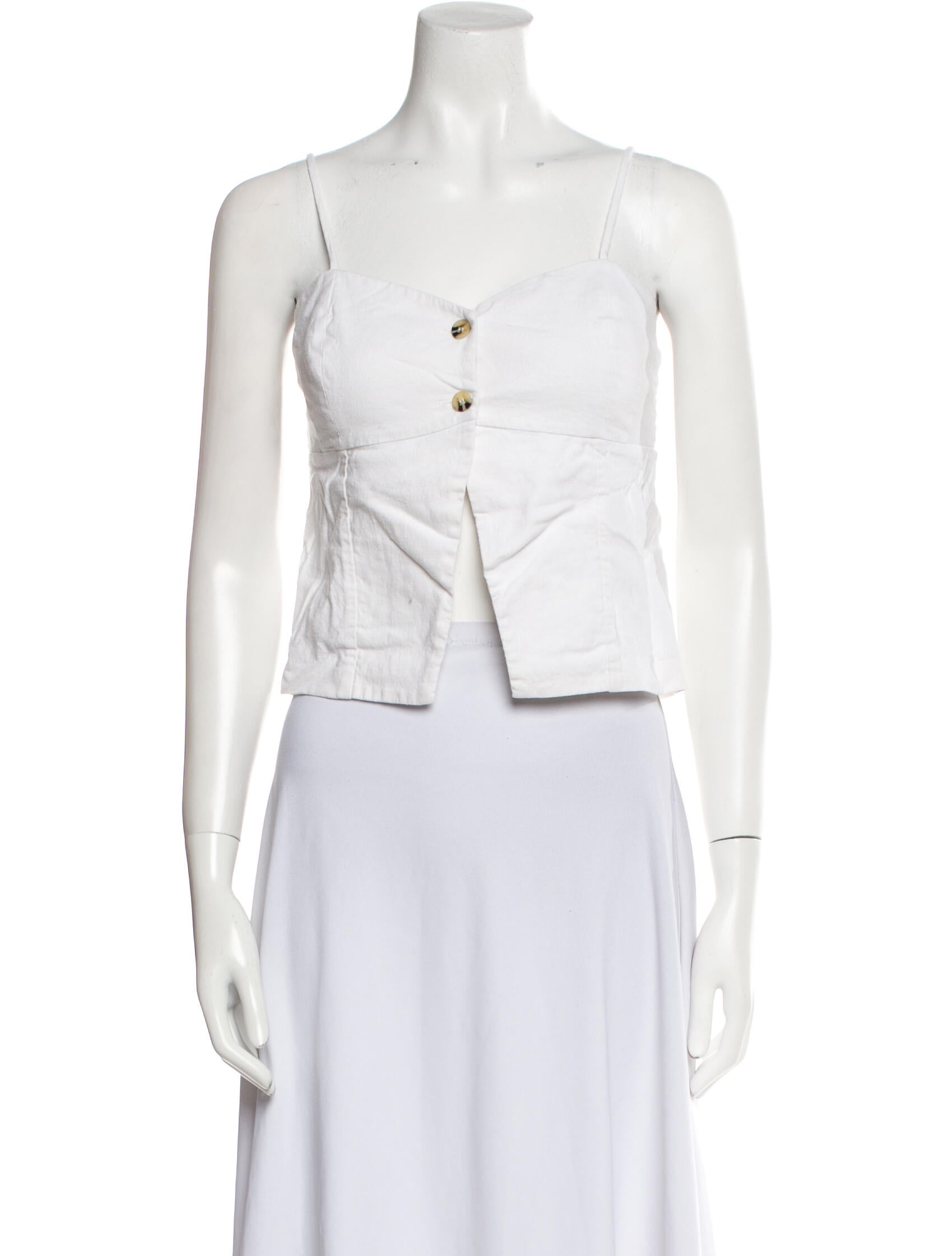 Favorite Daughter Square Neckline Sleeveless Crop Top