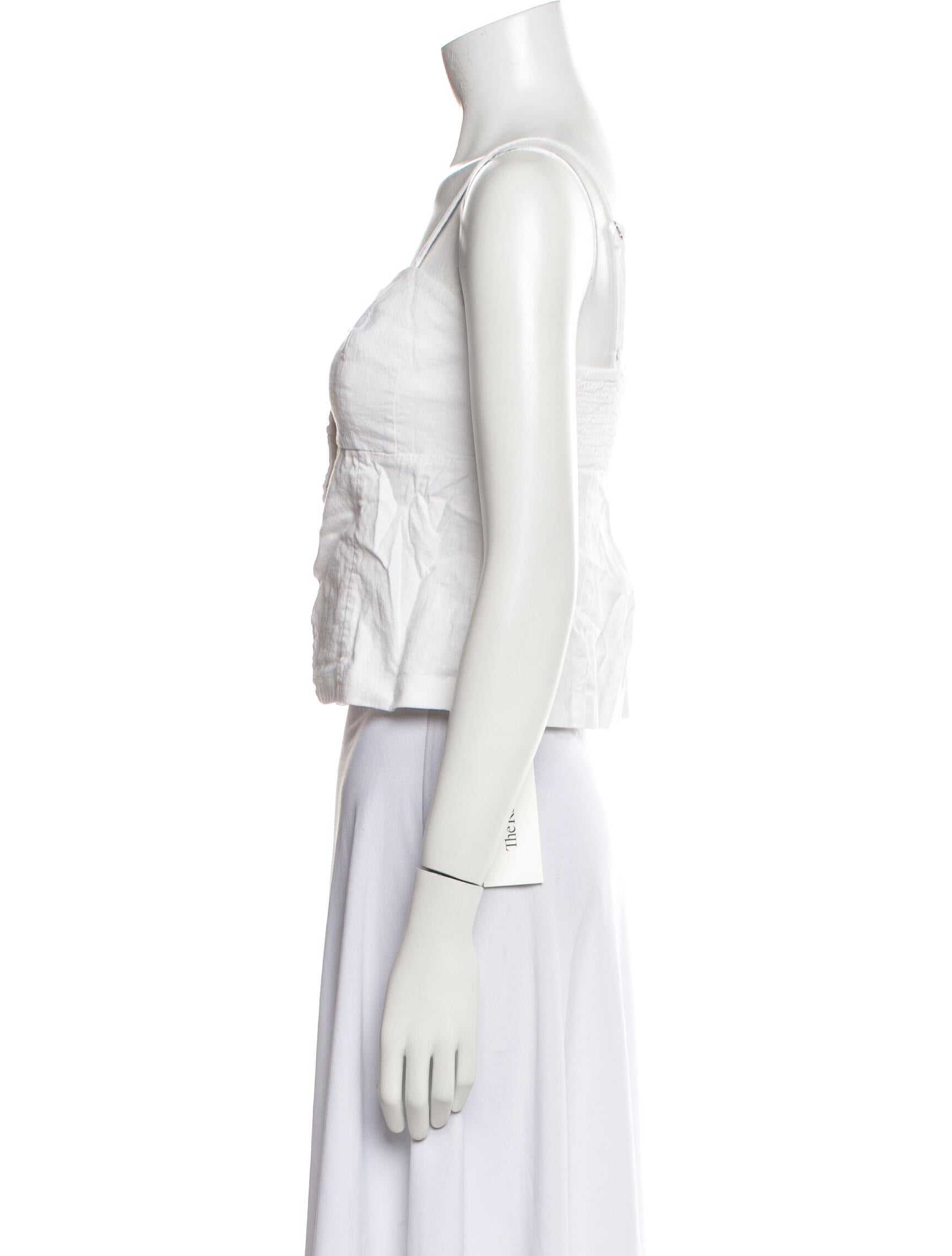 Favorite Daughter Square Neckline Sleeveless Crop Top